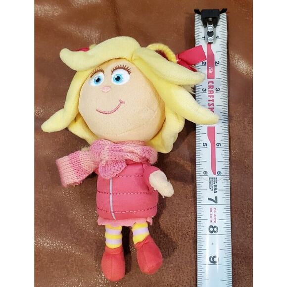 Rare HTF Dr Suess Cindy Lou Who 7" Plush Doll No Tags - Picture 4 of 8